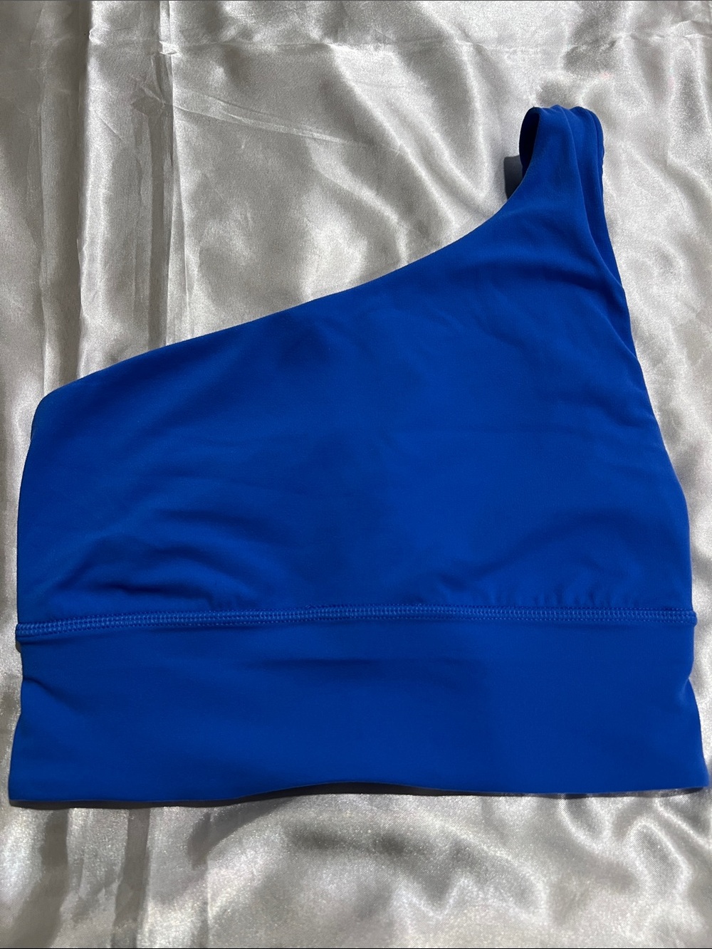Blue Lululemon Asymmetrical Sports Bra A/B Cup